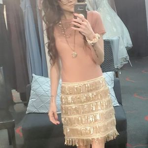 Sequined flapper skirt